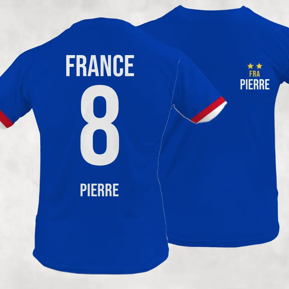 Maillot de France - T-shirt personnalisé